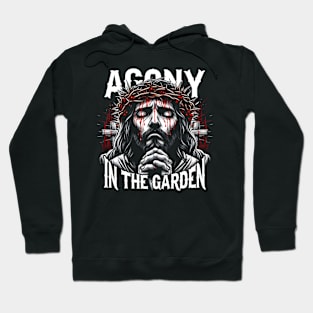 Agony in the Garden, Jesus kneeling in prayer in the Garden of Gethsemane Hoodie